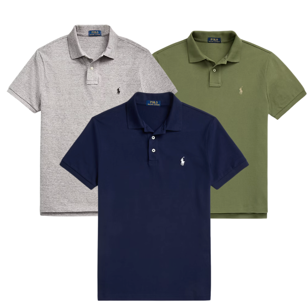 BUY 1, GET 3 — RALPH LAUREN ICONIC MESH POLO SLIM FIT