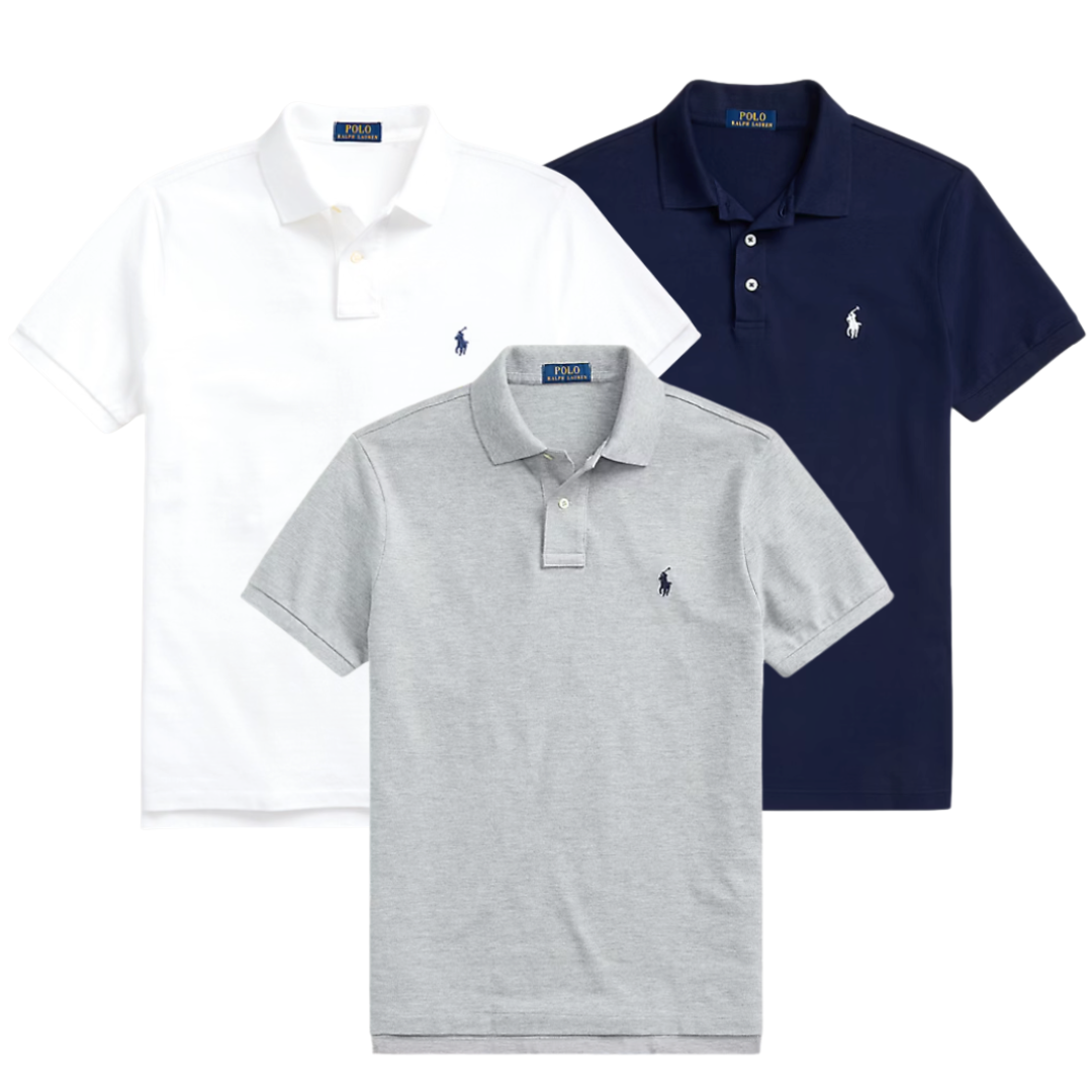 BUY 1, GET 3 — RALPH LAUREN ICONIC MESH POLO SLIM FIT