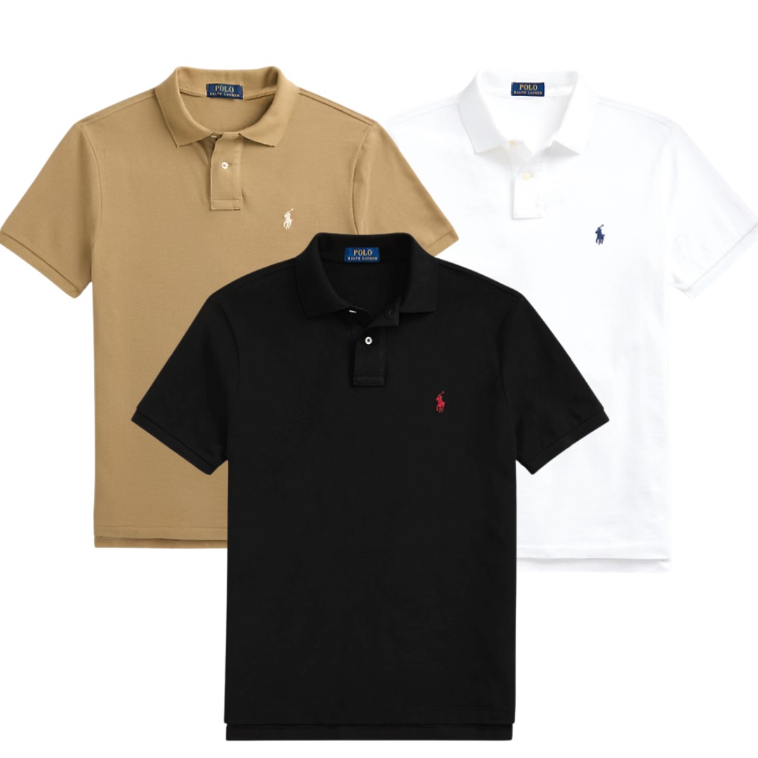 BUY 1, GET 3 — RALPH LAUREN ICONIC MESH POLO SLIM FIT